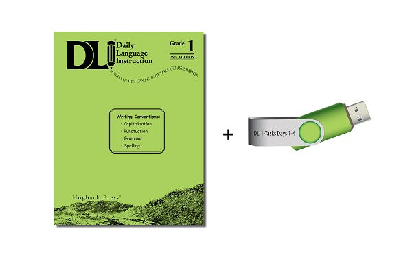 1st Grade Educator Bundle- DLI Book + Student Tasks Days 1-4 on a USB drive