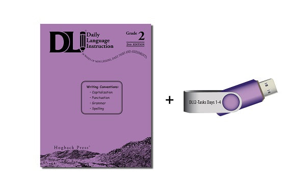 2nd Grade Educator Bundle- DLI Book + Student Tasks Days 1-4 on a USB drive