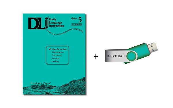 5th Grade Educator Bundle- DLI Book + Student Tasks Days 1-4 on a USB drive