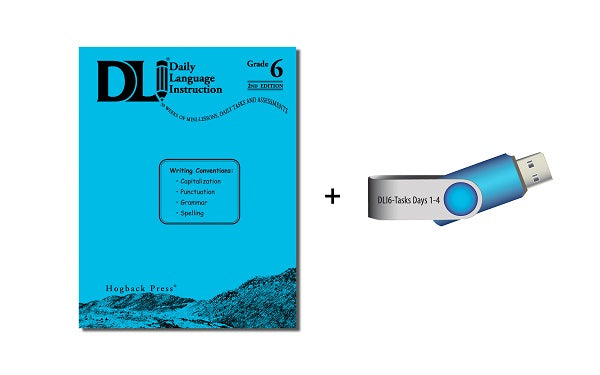 6th Grade Educator Bundle- DLI Book + Student Tasks Days 1-4 on a USB drive